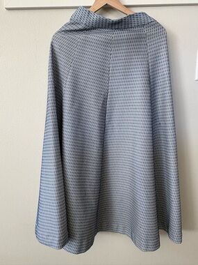 Palm Springs Vintage Sale A-Line Midi Skirt in Blue
